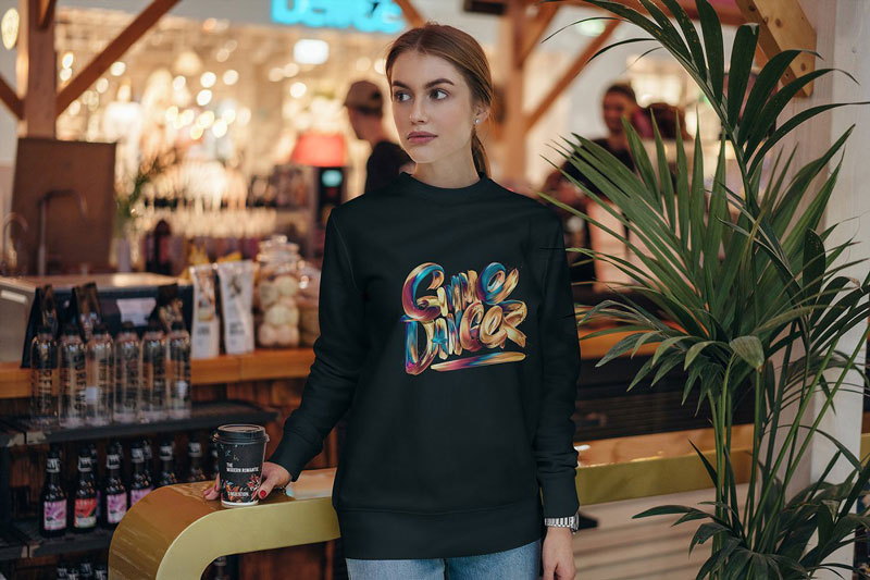 Sweatshirt Mock Up Street Fashion 6