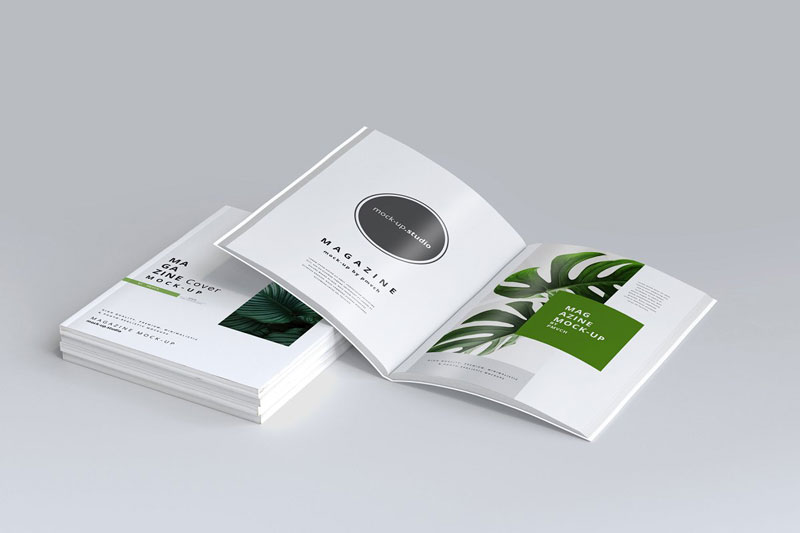 Magazine Cover And Inner Pages Mockups