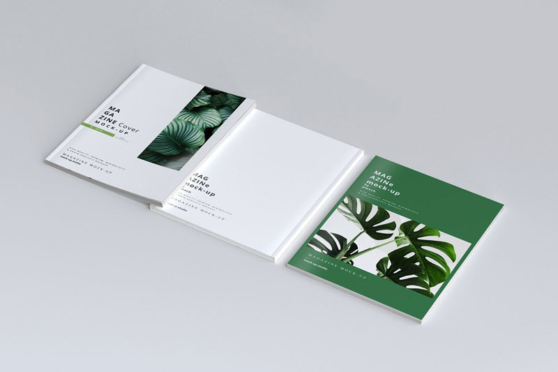 Magazine Cover And Inner Pages Mockups