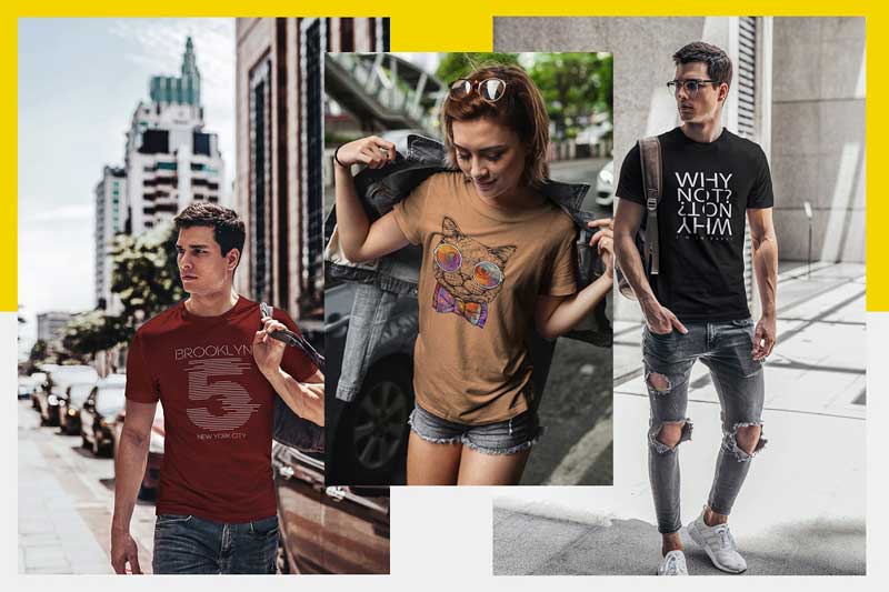 T Shirt Mock Up Urban Style 4