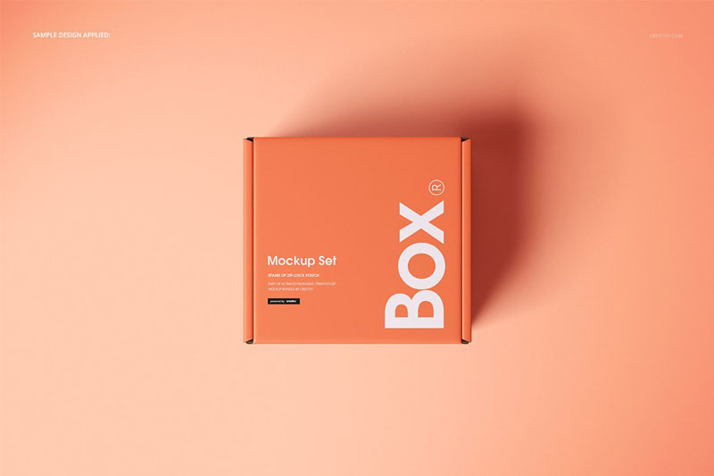  Front Tuck Mailer Box Mockup Set 4351625