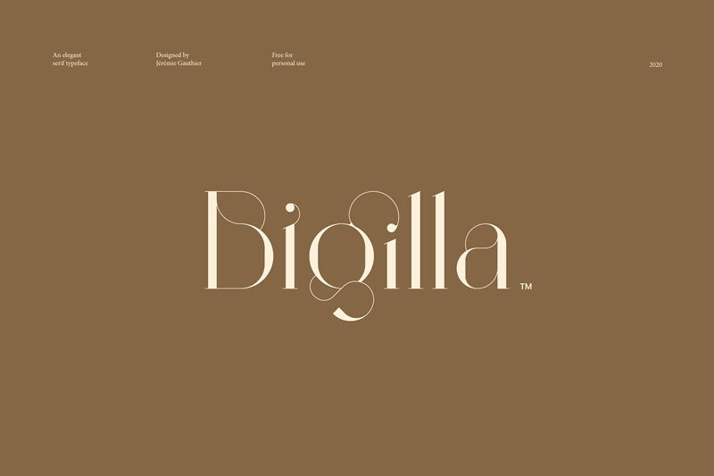 Bigilla25E2258425A2 Font Free