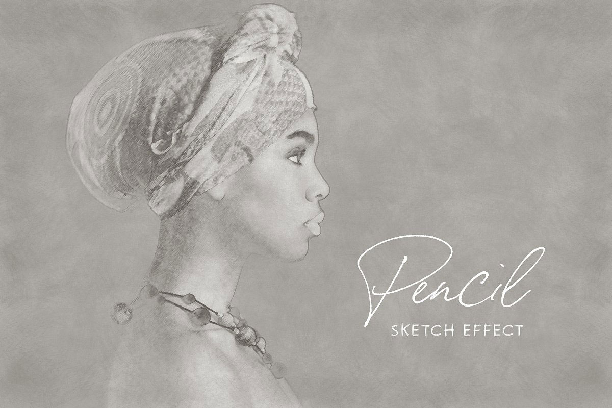 Pencil Drawing Sketch Photo Effect 5219131