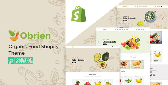 ThemeForest Obrien v1.0.0 Organic Food Shopify Theme 28407536