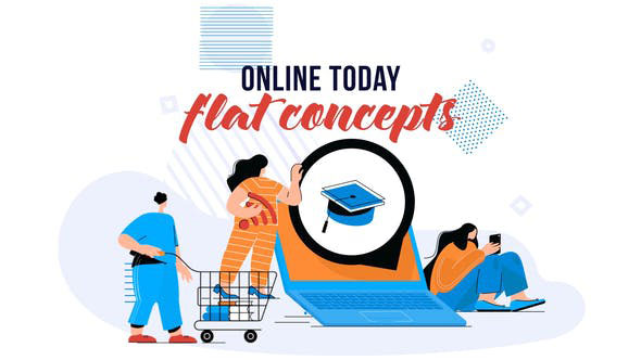Videohive Online Today Flat Concept 28784867