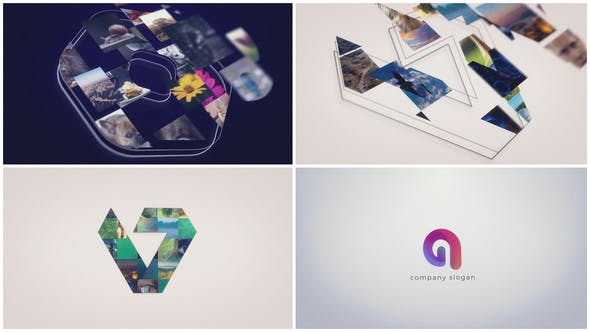 Videohive Sketch Mosaic Logo Reveal 31236453
