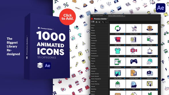 Videohive PremiumBuilder Animated Icons 29506116