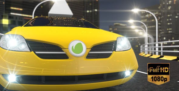 Videohive Taxi Cab Ident 7646485
