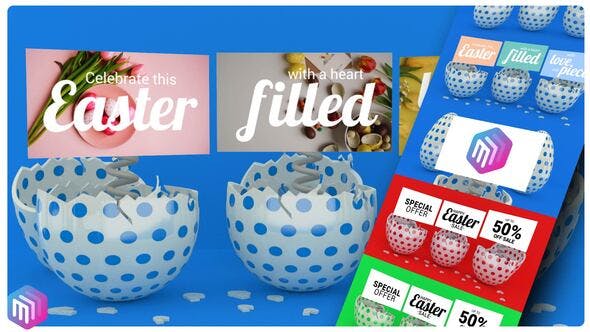 Videohive Happy Easter Promo Greeting Card 31150029