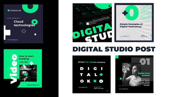 Videohive Digital studio post instagram 31136763