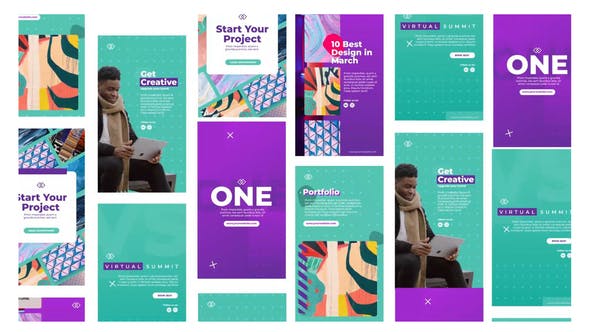 Videohive Bright Design Studio Stories Instagram 31158256