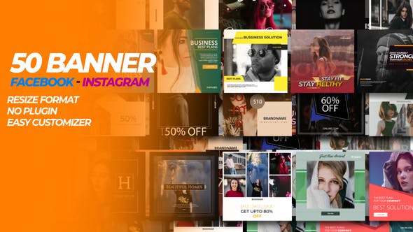 Videohive 50 Facebook & Instagram Banner 31749161