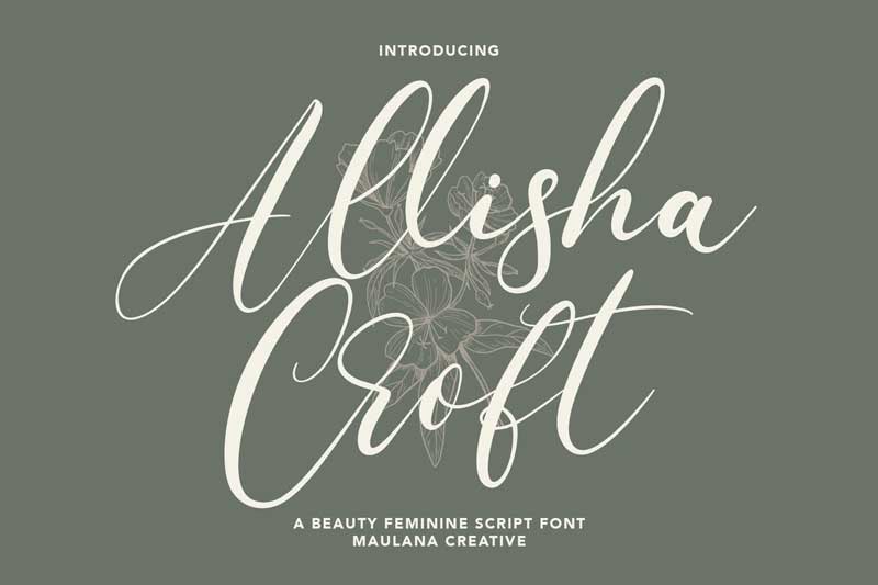 Allisha Croft Beauty Feminine Script