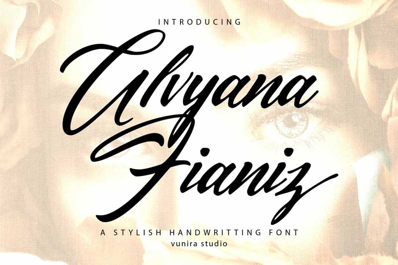 Alvyana Fianiz | A Stylsih Handwritten Font
