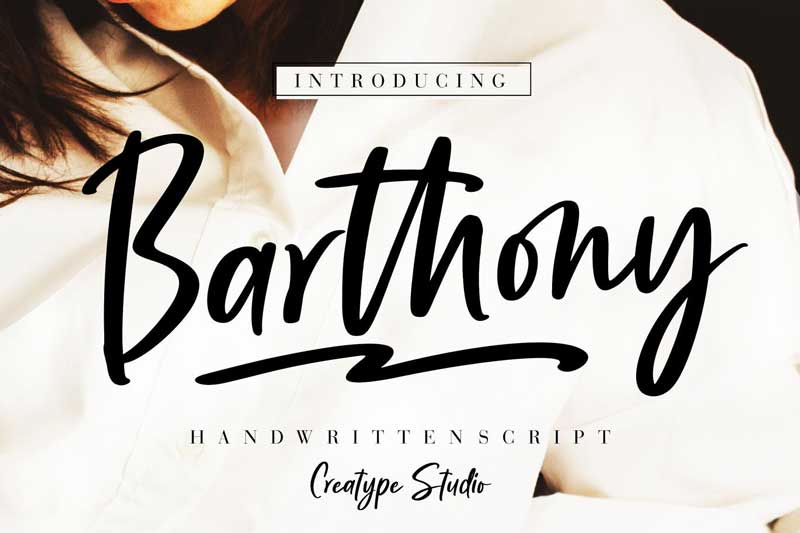 Barthony Handwritten Script
