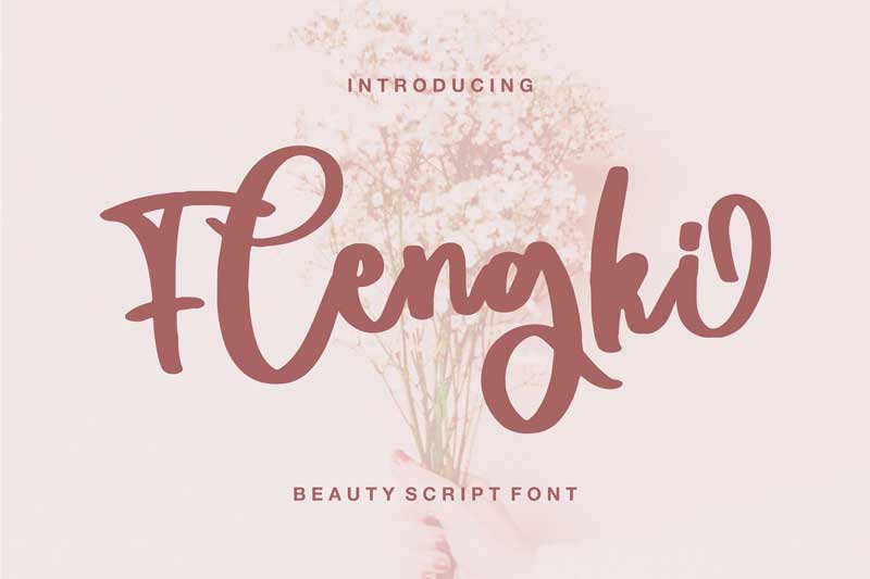 Flengki | Beauty Script Font