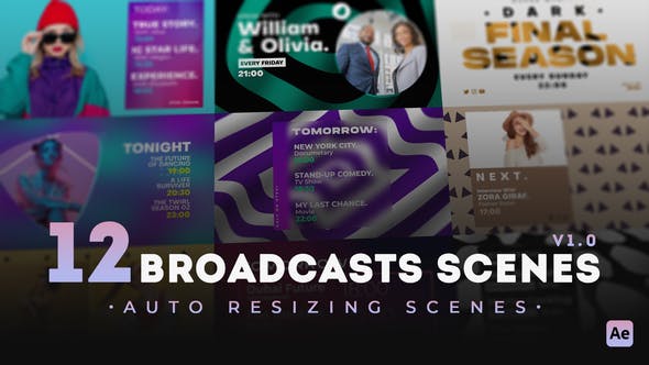 Videohive 12 Broadcasts Scenes 31794308