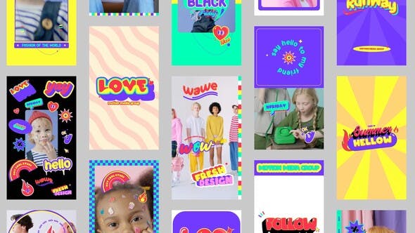 Videohive Stories Pack with Stickers 31735777