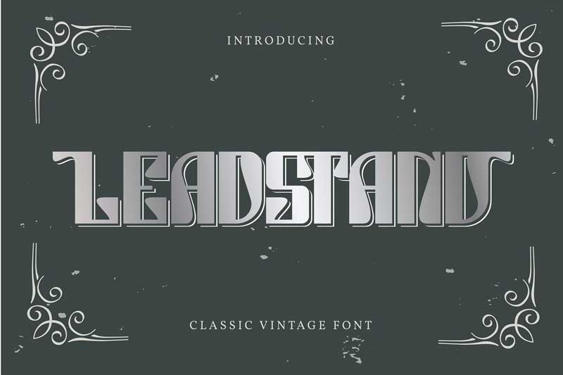 Leadstand | Classic Vintage Font