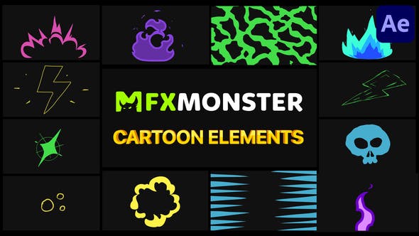 Videohive Cartoon And Scribble Elements After Effects 31583856
