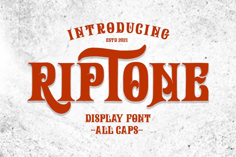 Riptone - Display font