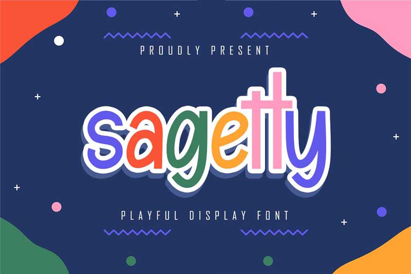 Sagetty - Playfull Display Font