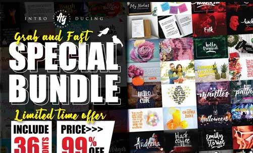 Special Bundle - 36 Fonts