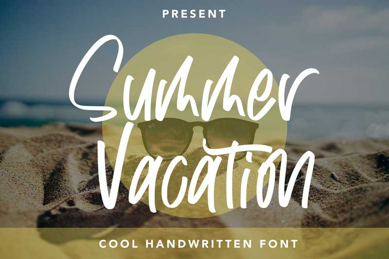 Summer Vacation - Cool Handwritten Font