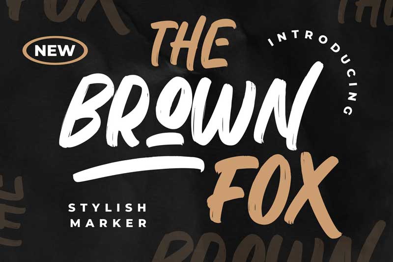 The Brown Fox Stylish Marker