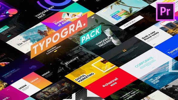 Videohive Typography Pack for Premiere Pro 31602672