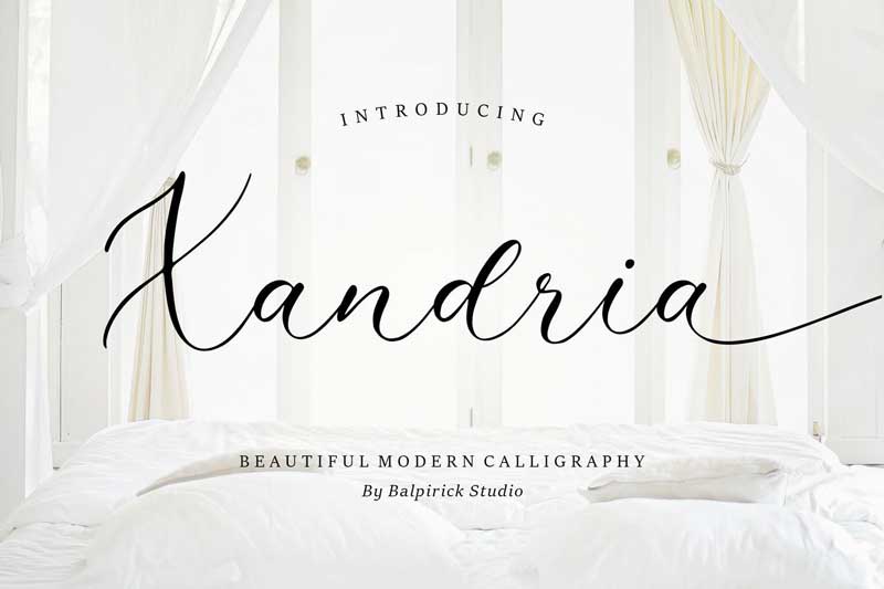 Xandria Script Font YH