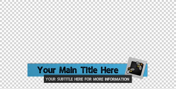 Videohive Unfold Lower Thirds 5840616