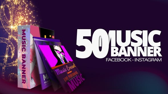 Videohive 50 Music Banners Ad 31880883