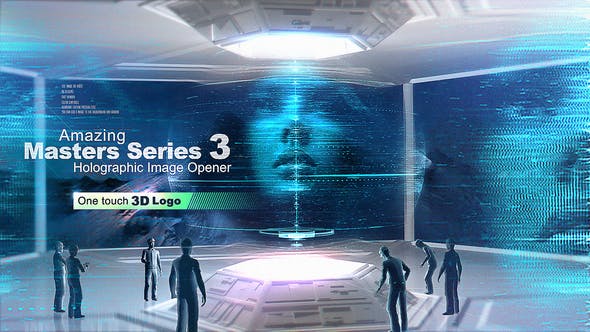 Videohive Amazing Masters Series 3 - Holographic Image Opener 26832149