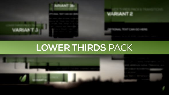 Videohive Lower Thirds Pack 4101681