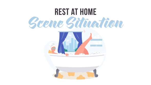 Videohive Rest at home - Scene Situation 31887880