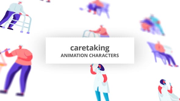 Videohive Caretaking Character Set 32688775