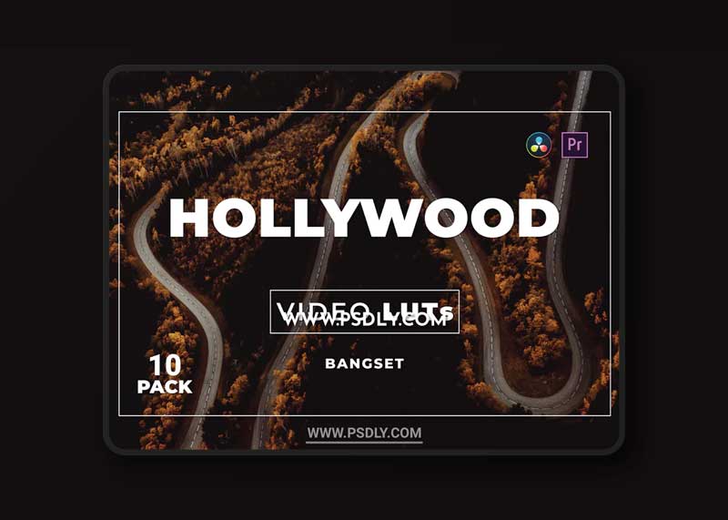 Bangset Hollywood Pack 10 Video LUTs