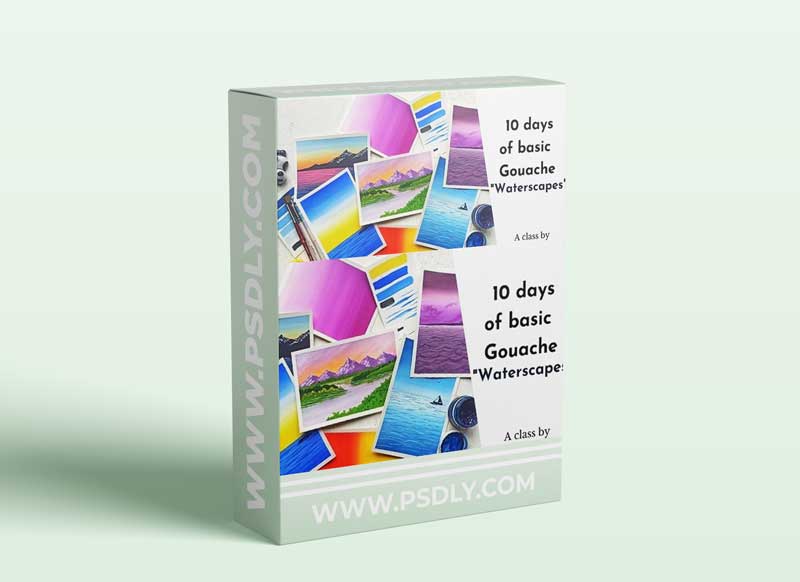 10 days of Basic Gouache Waterscapes