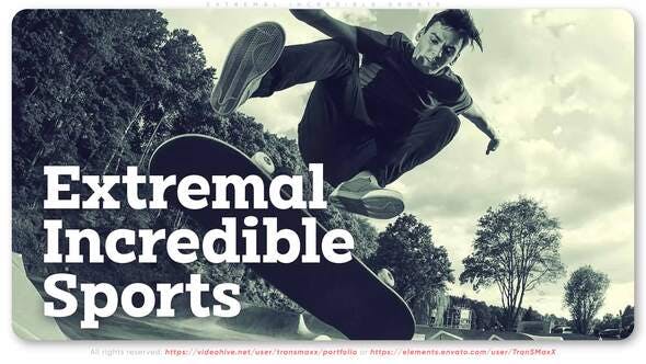 Videohive Check Me Out Extreme Sport Intro 32807350
