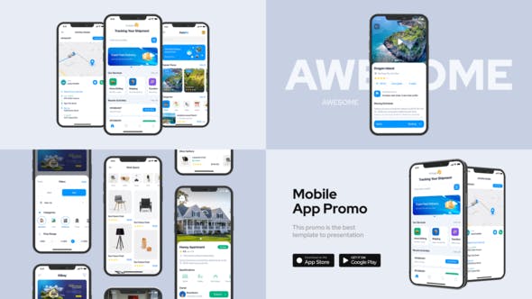 Videohive Clean Mobile App Promo 33230027