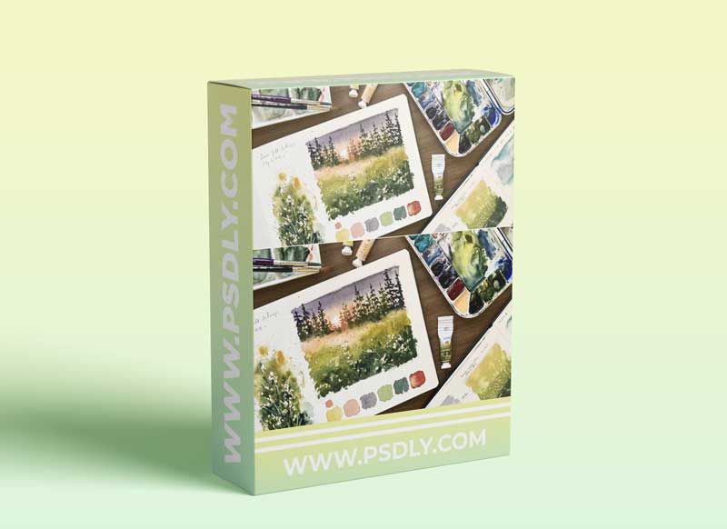 Watercolor Landscapes in Sketchbook