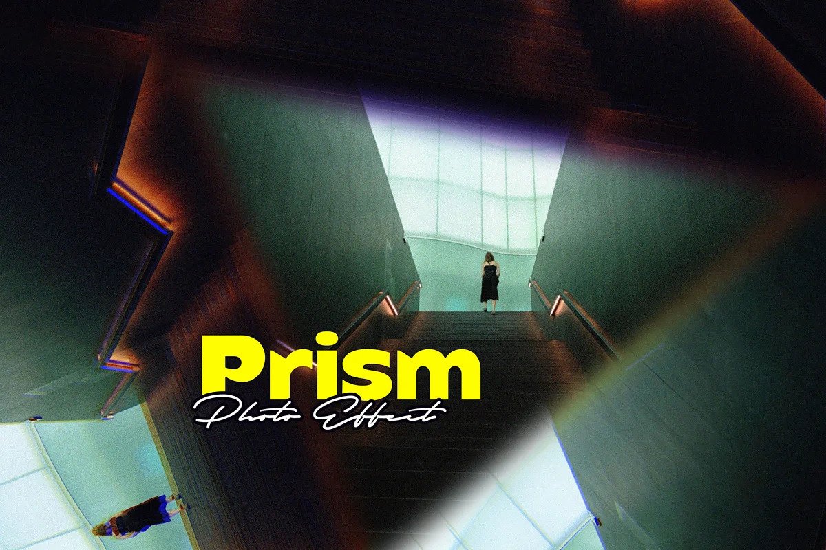 CreativeMarket - Prism Lens Photo Effect Mockup 5668756