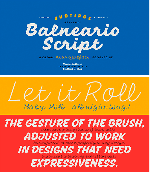 Balneario Script Font Family