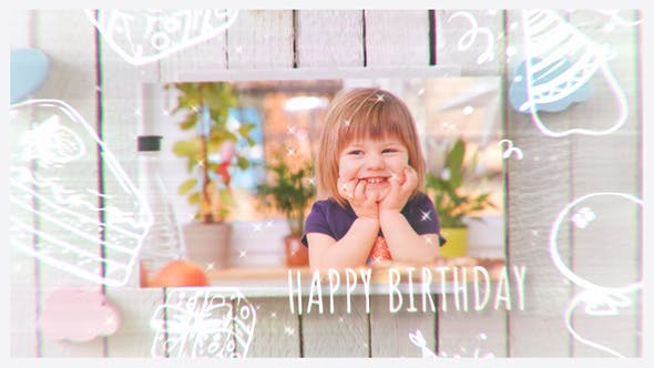 Videohive Happy Birthday Kids Photos 32959609