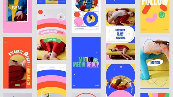Videohive Colorful Stories Pack 33516540