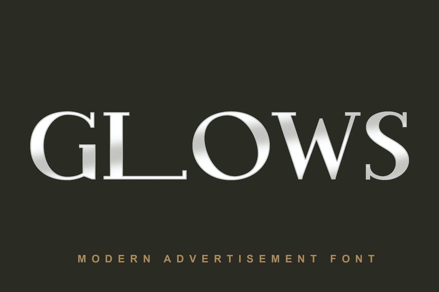 Glows Modern Advertisement Font