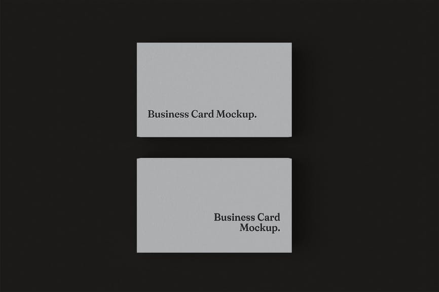Business Card Top View Mockup 6AC9RKQ