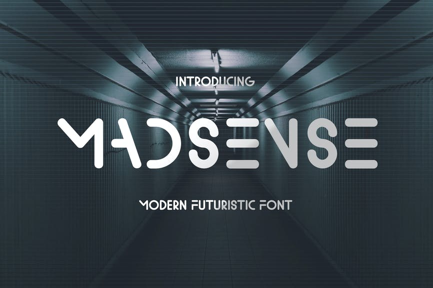 Madsense - Modern Futuristic Font