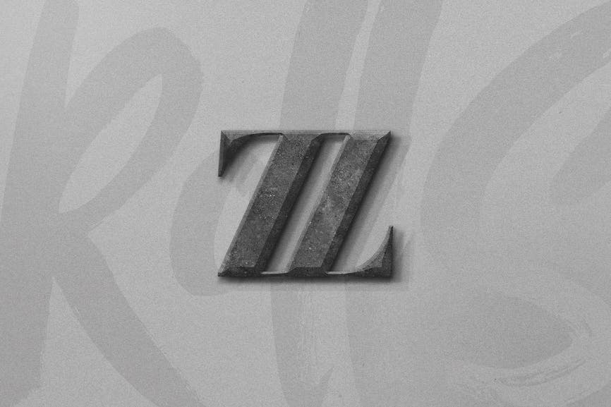 Concrete Logo Mockup VSUNBEA
